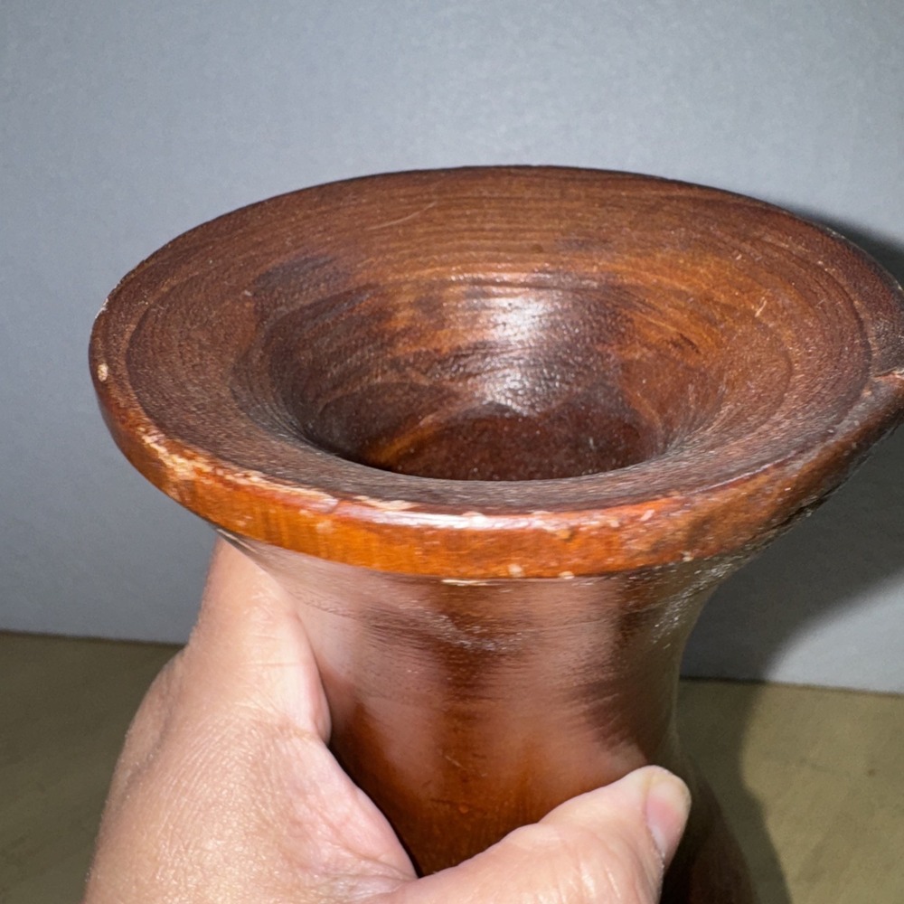 Wood Vase Flower Vase 10 Inch‎ Home Decor Multipurpose use - Picture 6 of 11